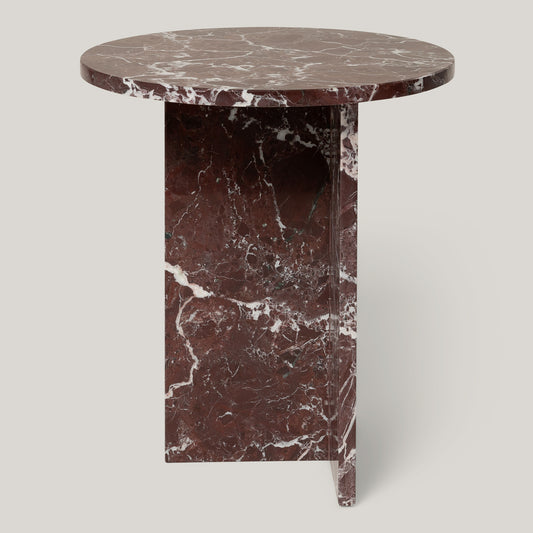 Ahil Side Table Burgundy